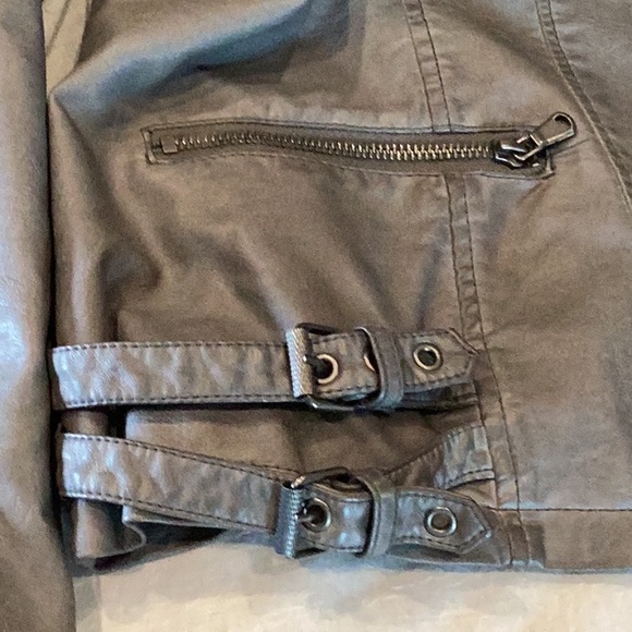 Gray moto jacket - Picture 5 of 8